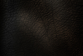 Fototapeta premium close-up textured background of dark leather