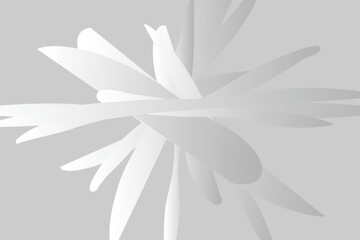 Ethereal White Abstract Radial Bloom Design