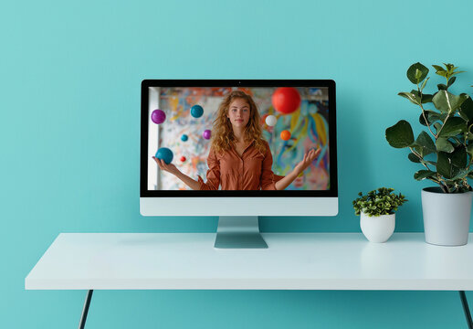 Computer Screen Mockup Template