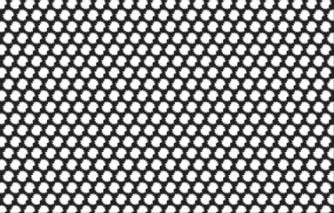 metal grid pattern white hole art