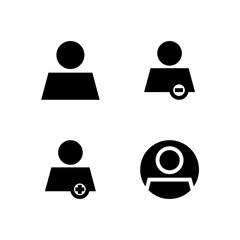 Essential UI Icon Set - User Profile and Account Management Elements