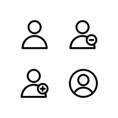 Essential UI Icon Set - User Profile and Account Management Elements