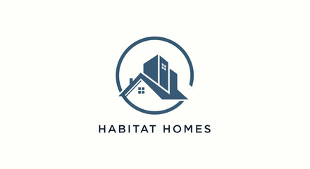 Habitat Homes Logo Design Depicting Real Estate and Property Development.