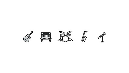 Musical Instrument Icons