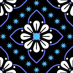 Geometric, ethnic oriental ikat seamless pattern treditional Design for background, carpet wallpaper, clothing, wrapping, batik, fabric, Vector illustration, embroidery style.  
