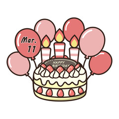 誕生日ケーキ