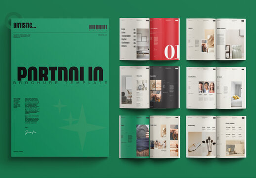 A4 Portfolio Brochure Template