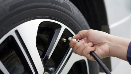 Inflate your car tires to save fuel before traveling.