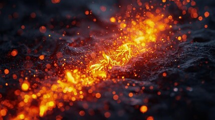 大地を焦がすマグマのような熱源