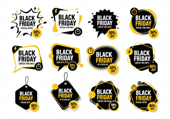 Naklejka premium Grab amazing Black Friday deals, limited time offers, and huge discounts up to 80% off!