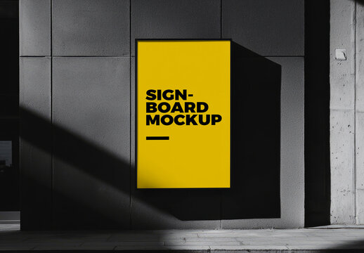 Signboard Mockup Template