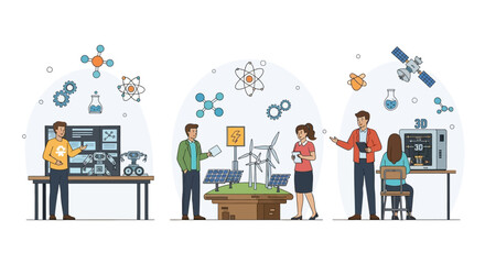 Diverse Scientists and Engineers Innovating Robotics, Renewable Energy, and 3D Printing