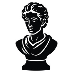 sculpture or bust icon vector icon on white backgr