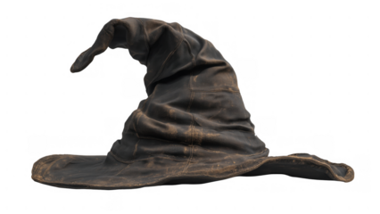 Unique classic wizard hat design, created with AI, PNG