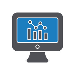 Metrics Monitor Vector Icon which can easily modify or edit