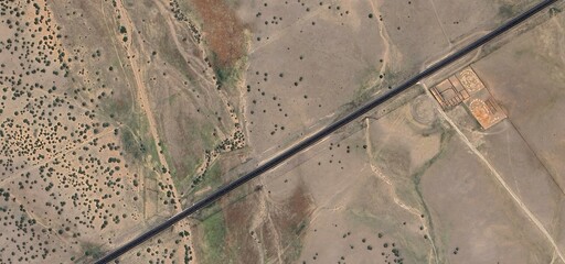 Route 66, USA: Classic Road Trip View of Desert Highway, Nostalgia, and Open American Landscape