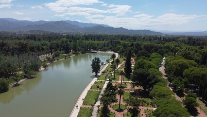 Drone Panorama Over the Green Heart of Mendoza, Argentina