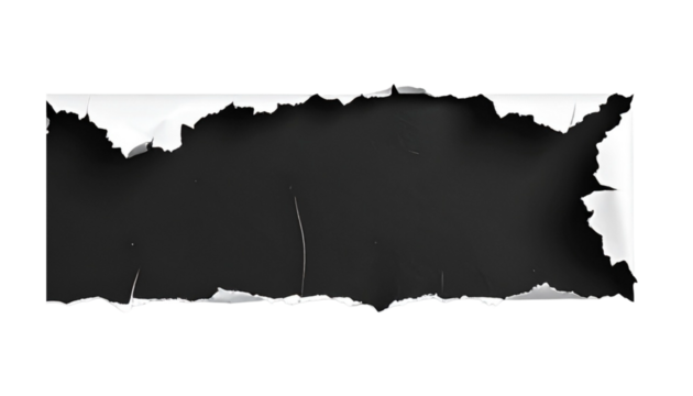 black torn paper 