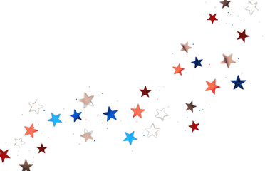 Seamless stars colorful glittering christmas festival overlay background PNG