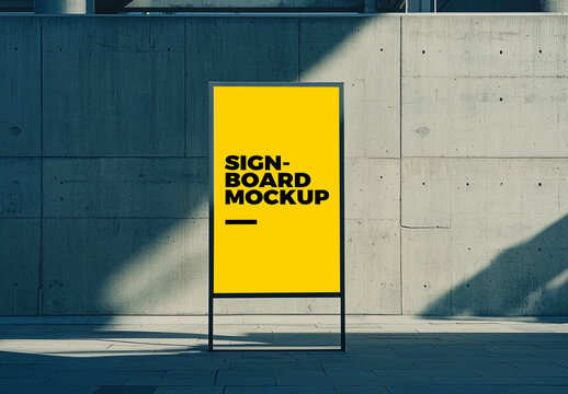 Signboard Mockup Template