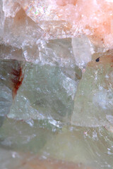 Fototapeta premium Close up of crystal shards healing quartz geological natural healing stone