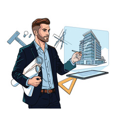 vector of an arcitex with a white background 