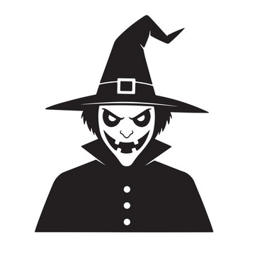 Scary Witch Character Silhouette wizard sorcerer