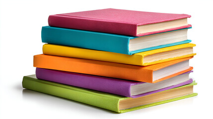 Stack of colorful books