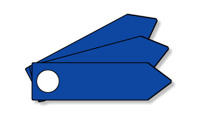 Label tag banner blank ilustration 