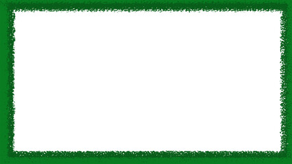 Green grass border frame around white blank space