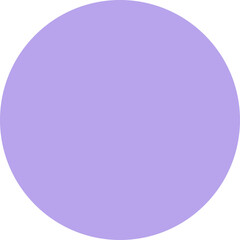 Simple Purple Circle Icon with Transparent Background for Graphic Design Elements and Digital Art Projects