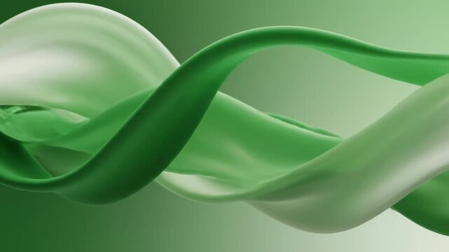 Organic Green and White Shapes Gently Swaying and Intertwining in a Seamless Loop intertwine, sway, website