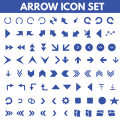 Arrow icons set. Arrow collection. Simple arrow big set. Vector illustration
