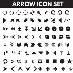 Arrow icons set. Arrow collection. Simple arrow big set. Vector illustration