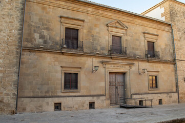 Fachada del Ayuntamiento de Úbeda en la Plaza del Ayuntamiento. 