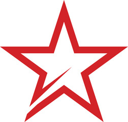 Simple Star Scalable SVG Vector Graphic with Editable Paths and Layers for Web, UI Design, Digital Art, and Print Applications