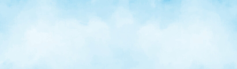 Abstract sky blue texture background. Creative design with grunge aquarelle paper textured, Blue texture vector background with sky and clouds for cover design, flyer, poster, banner.