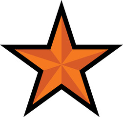 Star Scalable SVG Vector Graphic with Editable Paths and Layers for Web, UI Design, Digital Art, and Print Applications