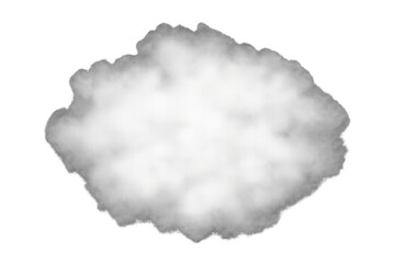 Obraz premium White flowing smoke or vapor cloud on transparent background creating abstract foggy atmosphere