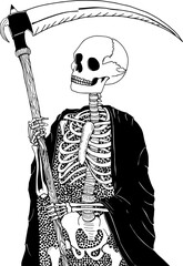 vector illustration of a death