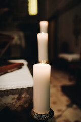 candles in church