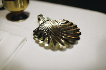 pearl necklace on a white background