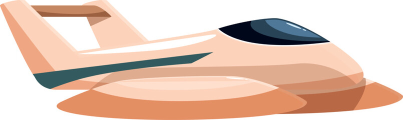 Small airplane is flying in the sky, commercial plane, business jet, private aircraft, modern aviation