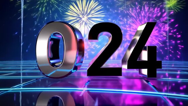 Countdown to 2024 - A Visual Celebration of the New Year.