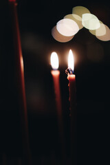 candles in the dark