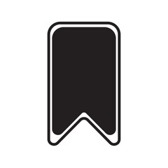 Obraz premium Monochrome Bookmark UI icon 