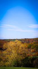 autumn landscape in the mountains