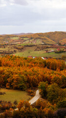 autumn landscape in mountains