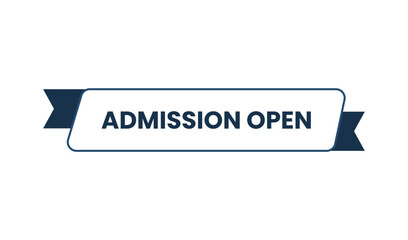 Admission open banner for educational institutions and events