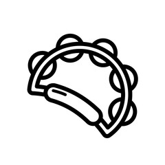 Tambourine  - vector icon